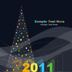 Poster - New year's card with copy space