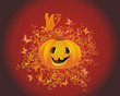 Vector halloween pumpkin. Jack-o-lantern.