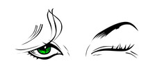 Girl Eye Wink