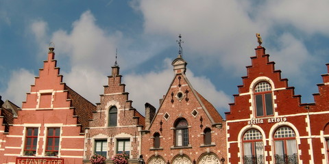 Wall Mural - Mittelalterliche Stadt-Architektur in Brugge / Belgien