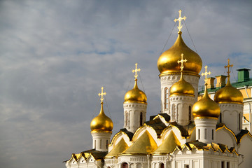 Kremlin's cathedral square in Moscow