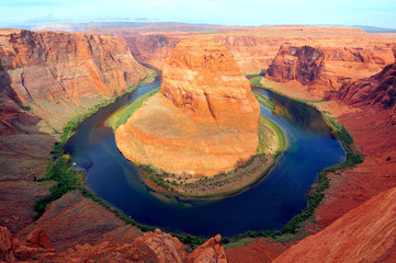 Wall Mural - Horseshoe bend of Colorado river in Page Arizona