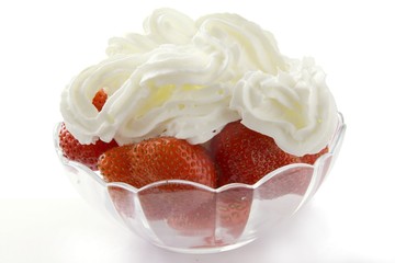 strawberries with cream