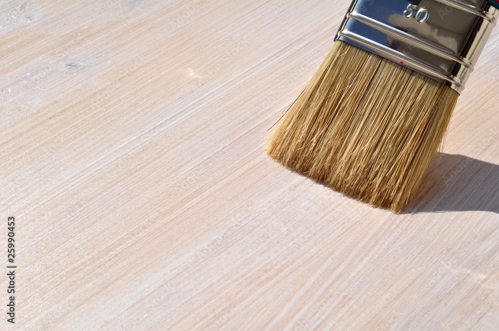 Pinsel Streichen Holzbearbeitung Foto Poster Wandbilder Bei