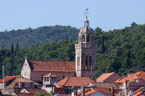 Plakat na papierze fotorealistycznym Korcula. 