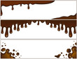Set of chocolate banners