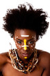 African Tribal beauty face