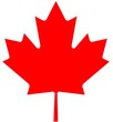 Feuille d'érable rouge symbole du Canada