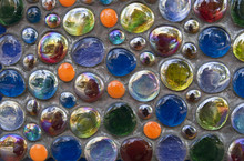 Abstract Background From Multi-colored Glass Balls