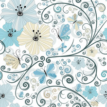 Pastel Seamless Floral Pattern