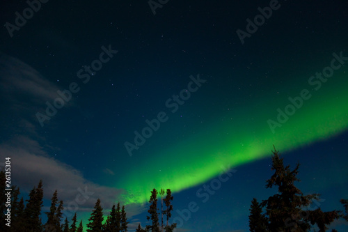 Plakat na papierze fotorealistycznym Aurora borealis (zorza polarna)