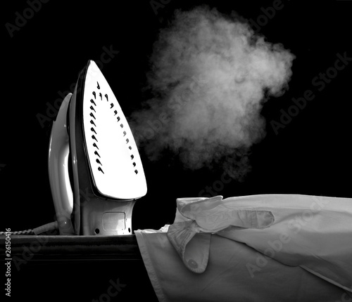 Fotomural ironing clothes housework equipment