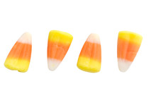 Halloween Candy Corn Isolated On White