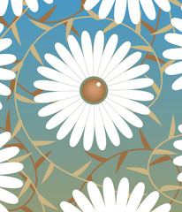 Wall Mural - white flower