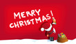 © guukaa - Santa sprüht Merry Christmas