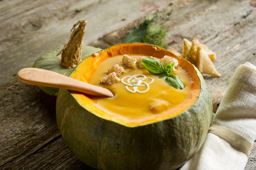 Canvas Print - pumpkin soup- zuppa di zucca