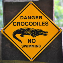 Sign Of Danger Crocodiles