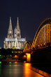 Cathedral and Hohenzollern Bridge - Cologne/Köln, Germany