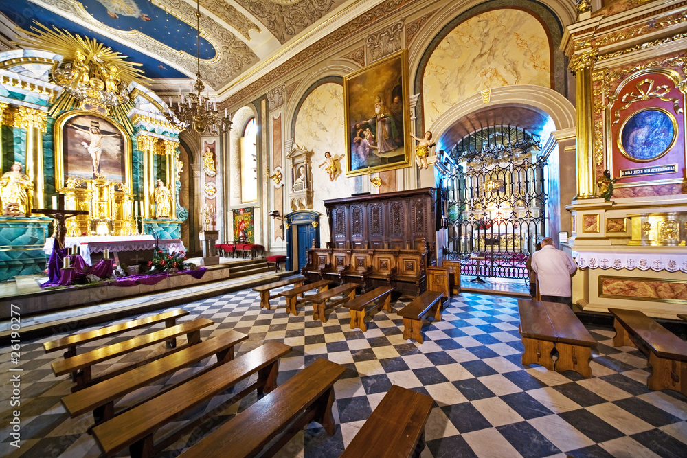 Wieliczka - Kościół św. Klemensa - obrazy, fototapety, plakaty 