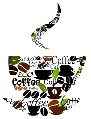 Wall Mural - original coffee cup design