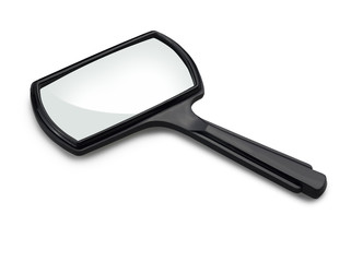 Old magnifier rectangular art deco (clipping path)