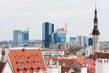 Sticker - Cityscape of Tallinn. Estonia