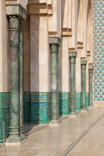 Plakat na papierze fotorealistycznym Meczet Hassan II, Casablanca, Maroko