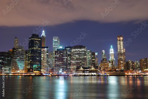 Plakat na papierze fotorealistycznym Panoramę Nowego Jorku manhattan