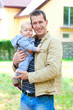 © Maygutyak - Father's love. Cute baby with father.