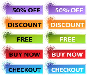 Wall Mural - Starburst Web Banners