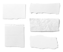 White Paper Ripped Message Background