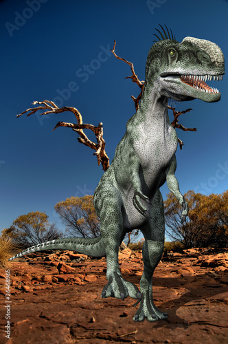 Board z aluminiowym obramowaniem Monolophosaurus adobe real