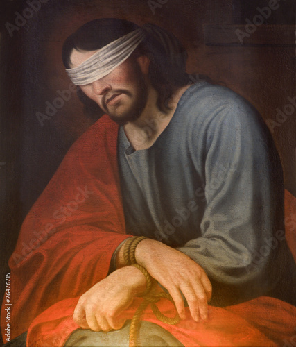 Obraz na płótnie canvas trzyczęściowy "tryptyk" Jezus Chrystus przez tortury - praga