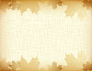 Old paper autumn background