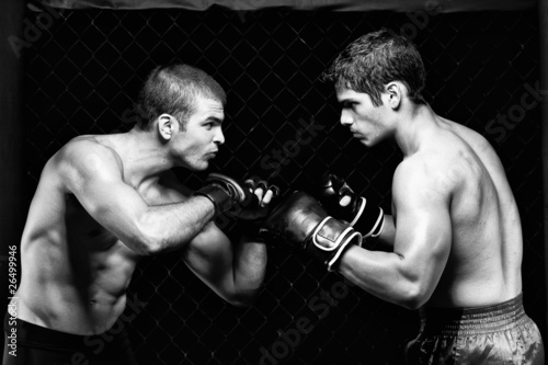 Board z aluminiowym obramowaniem Mma - mieszani artyści wojenni przed walką