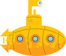 Yellow Submarine, Vector Illustration