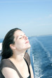 © agl - Woman enjoy sun upperdeck