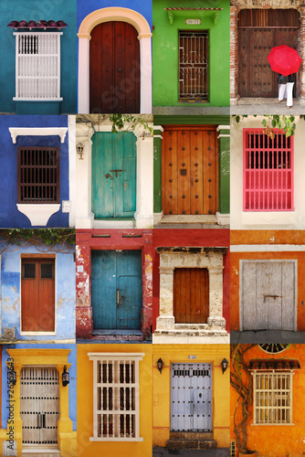 Board z aluminiowym obramowaniem Bramy Cartagena, Kolumbia