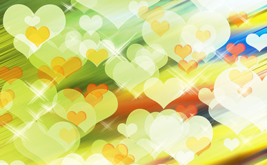 Blur heart background