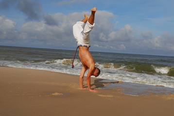 capoeira dancer