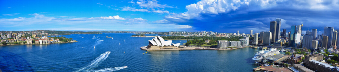 Panorama of Sydney Harbor. Sydney, Australia