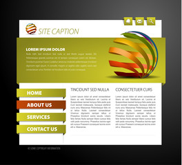 Wall Mural - Modern web page template