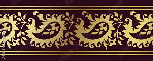 Tapeta ścienna Projekt granicy paisley