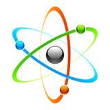Fototapeta  - Atom symbol
