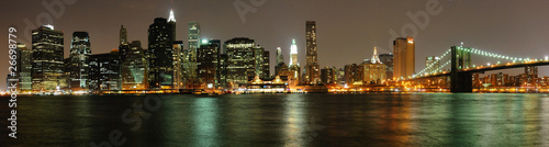 Tapeta ścienna Widok z manhattan z brooklyn, new york