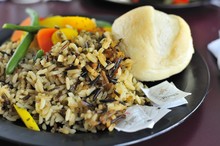 Healthy Unpolished Rice And Bread
