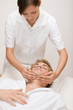 © CandyBox Images - Male cosmetics - facial massage in salon