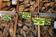 France, oysters at the Trouville market in Normandy