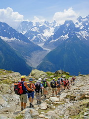 Wall Mural - Randonnée en haute montagne