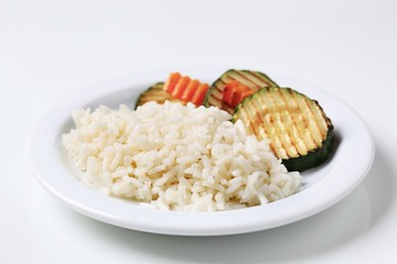 Sticker - Grilled zucchini and rice